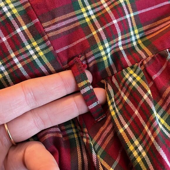 LINDY BOP red tartan plaid fit and flare sleeveless midi dress plus size 5X - Picture 3 of 6